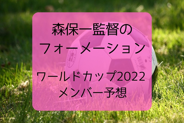 サッカー日本代表 森保一監督のフォーメーション ワールドカップ22 メンバー予想 脱サラしても世帯主 やりたいことに没頭する人生